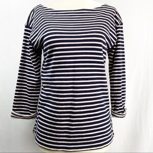 J.CREW  3/4 Sleeve Casual T-Shirt Top Boat Neck